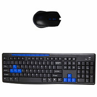 Kit wireless: tastatura multimedia & mouse optic , culoare negru