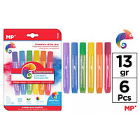 Lipici cu sclipici MP Cameleon 6 culori x13 gr PE899