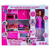 Set bucatarie cu accesorii + papusa