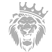 Sticker King Lion Transparent, 20 Centimetri
