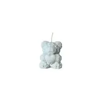 Lumanare Parfumata Ursulet de Trandafiri cu Inima , Cadou Handmade si Marturie Botez Alb