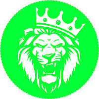 Sticker King Lion Verde, 30 Centimetri