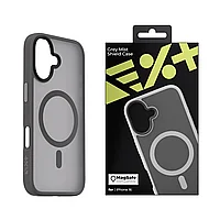 Husa protectie pentru iPhone 16 NEXT ONE Gri Mist Shield compatibila MagSafe