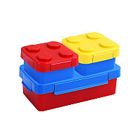 SET CASEROLE PENTRU PRANZ INTERACTIVE, CUBURI DE CONSTRUIT, PLASTIC, MULTICOLOR