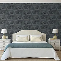 DUTCH WALLCOVERINGS Tapet Onyx , antracit și auriu