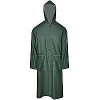 Pelerină de ploaie impermeabilă lungă cu glugă, L, verde