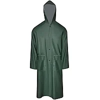 Pelerină de ploaie impermeabilă lungă cu glugă, XL, verde