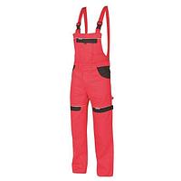 Pantaloni cu pieptar, rosu, marimea L/52