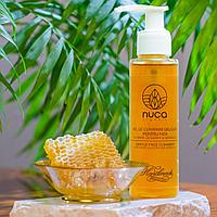 Gel de curatare delicata pentru fata cu miere, glicerina si geranium african 100 ml, Nuca Organic