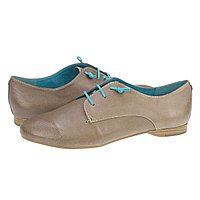 Pantofi dama Tamaris Boyfriend, piele naturala, bej, 38