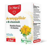 Capsule vegane cu rhodiola rosea si vitamine B Dr Herz 60 buc