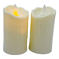 Lumanare decorativa cu led, crem, 8.5cm