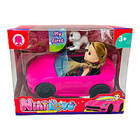 Set papusa cu masinuta si accesorii, Nini Love, 20Ã 14Ã 9cm, +3ani,