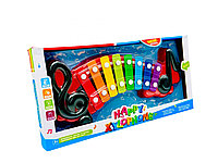 Xilofon de jucarie, Happy Xylophone, multicolor, 37Ã 19Ã 4cm, +3ani,