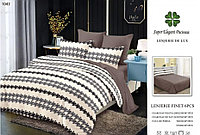 Lenjerie de Pat Finet, 6 Piese, Model Tribal, Super Elegant Pucioasa