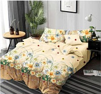 Lenjerie de Pat Finet, 6 Piese, Model cu Floricele, Super Elegant Pucioasa