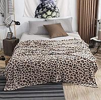 Patura Pufoasa Cocolino, Model Animal Print, crem negru, 200 x 230 cm
