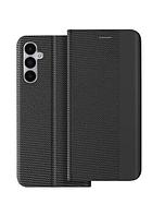 Husa Flip Sense, pentru Samsung A22 5G, Magnetic, Shell, Eco-Leather, BLACK