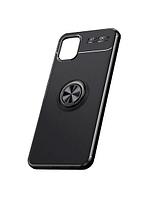 Husa Focus Ring pentru iPhone 6s Plus / 6 Plus, silicon cu inel, Stand, TPU, BLACK