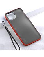 Husa X-Level Beetle pentru Huawei P30 Pro, Frosted TPU+PC, Edge RED/Gray