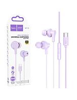 Hoco (M114) Casti cu Fir, In Ear, USB-C, 1.2m, Mic & Volume Key, PURPLE