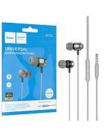 Hoco (M122) Casti cu Fir, In Ear, 3.5mm, 1.2m, Mic & Volume Key, HiFI, GRAY