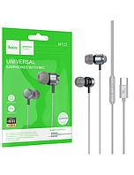 Hoco (M122) Casti cu Fir, In Ear, USB-C, 1.2m, Mic & Volume Key, HiFI, GRAY