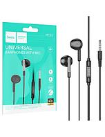 Hoco (M123) Casti cu Fir, In Ear, 3.5mm, 1.2m, Mic & Volume Key, HiFI, BLACK