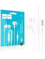 Hoco (M124) Casti cu Fir, In Ear, 3.5mm, 1.2m, Mic & Volume Key, HiFI, WHITE