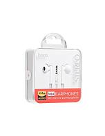 Hoco (M64) Handsfree, In Ear, 3.5mm, 1.2m, Driving, Mic & Volume Key, HiFI, WHITE