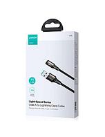 Joyroom (A25-AL3) Cablu Date si Incarcare, USB-A la Lightning, 3A, Braided, 1.2m, BLACK