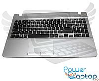 Tastatura HP Neagra Samsung NP270E5C cu Palmrest argintiu si TouchPad