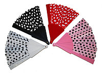 Evantai petrecere cu buline 4 culori - Cod 62384