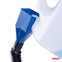 Palnie cu furtun flexibil care faciliteaza turnatul din sticle, rezervoare sau canistre cu diametrul gurii de