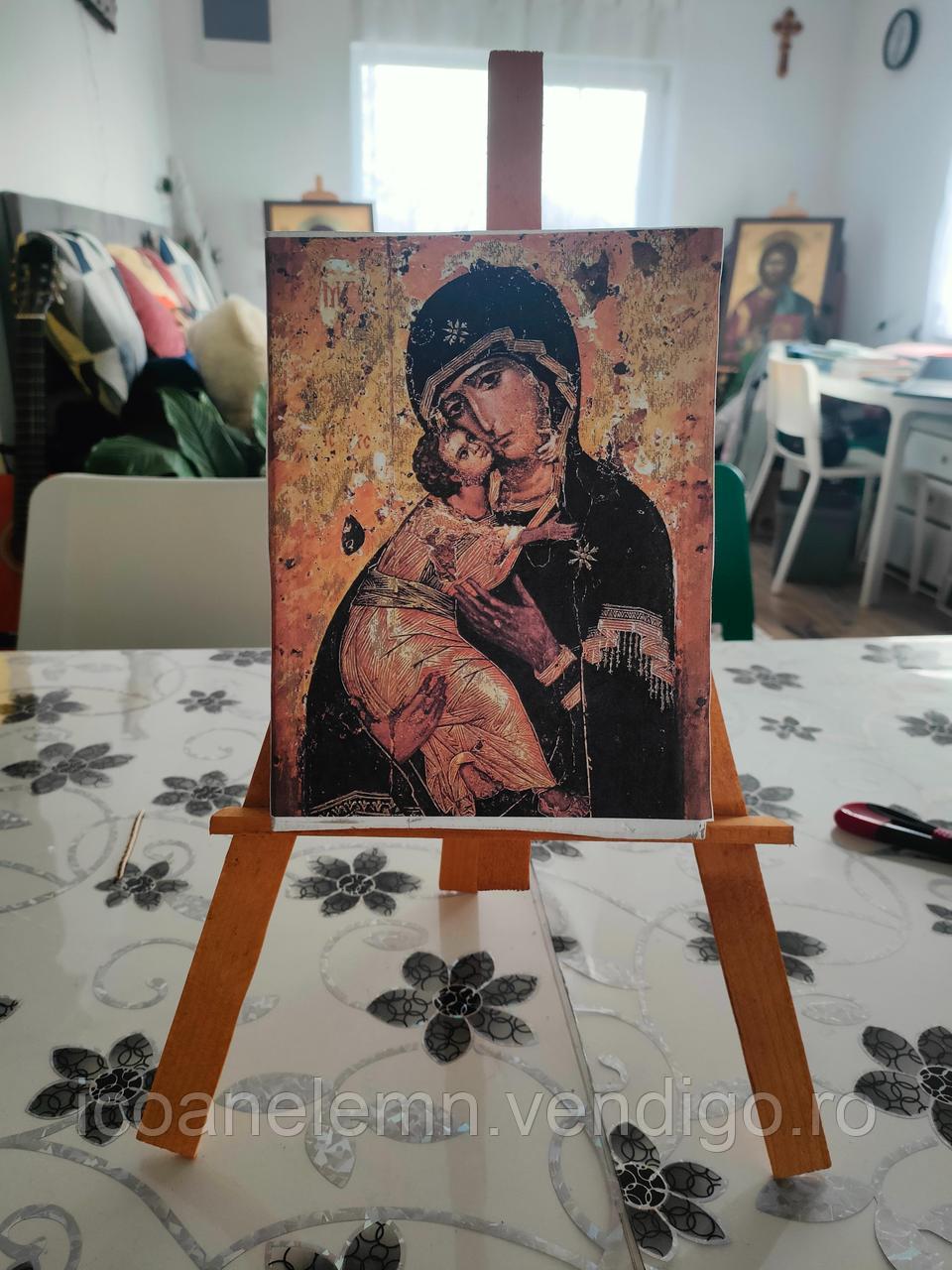 Icoana Maica Domnului din Vladimir, 14 x 21 cm