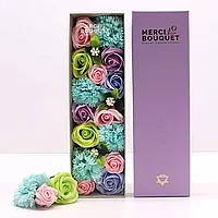 Arajament Floral Trandafiri Multicolori Sapun 28x9 cm