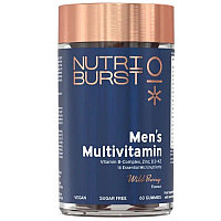 Multivitamine gumate pentru barbati Nutriburst aroma fructe de padure 60 buc