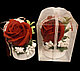 Martisor cu trandafir de sapun parfumat grena - foto 4 - id-p102668957