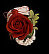 Martisor cu trandafir de sapun parfumat grena - foto 2 - id-p102668957