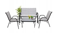 Set mobilier de gradina ,4pcs,gri