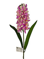 Zambila artificiala extra-bogata 30 flori si 9 boboci, calitate superioara, 77cm, mov