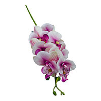 Orhidee Artificiala deosebita, 7 flori si 3 boboci, 61cm, calitate superioara, alb+roz