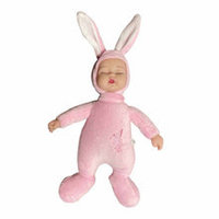 Bebe Iepuras imita Anne Geddes roz Lumanare Botez
