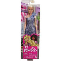 Barbie: Papusa blonda party in haine albastre - Mattel