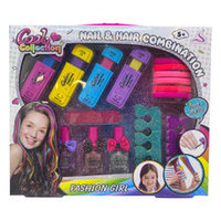 Set Fashion Girl pentru manichiura, pedichiura si creta par