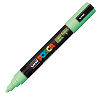 Carioca Marker UNI Posca PC-5M, varf rotund, 1.8-2.5mm pentru orice tip de suprafata VERDE DESCHIS LIGHT GREEN