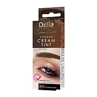 Vopsea de Sprancene Delia Ulei Argan 15 ml Brown 4