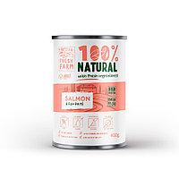 Hrana umeda caini, Fresh Farm Smooth Pate Salmon Fish 6 x 400 G