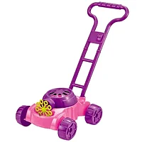 Masina de tuns iarba cu baloane de sapun JC96 roz Plastic, Distractive, 3 ani+, Vehicule