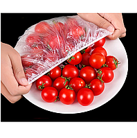 Set 100 Huse cu Elastic din Nylon pentru Boluri Farfurii Platouri Diametru intre 8 - 20 cm G Glixicom